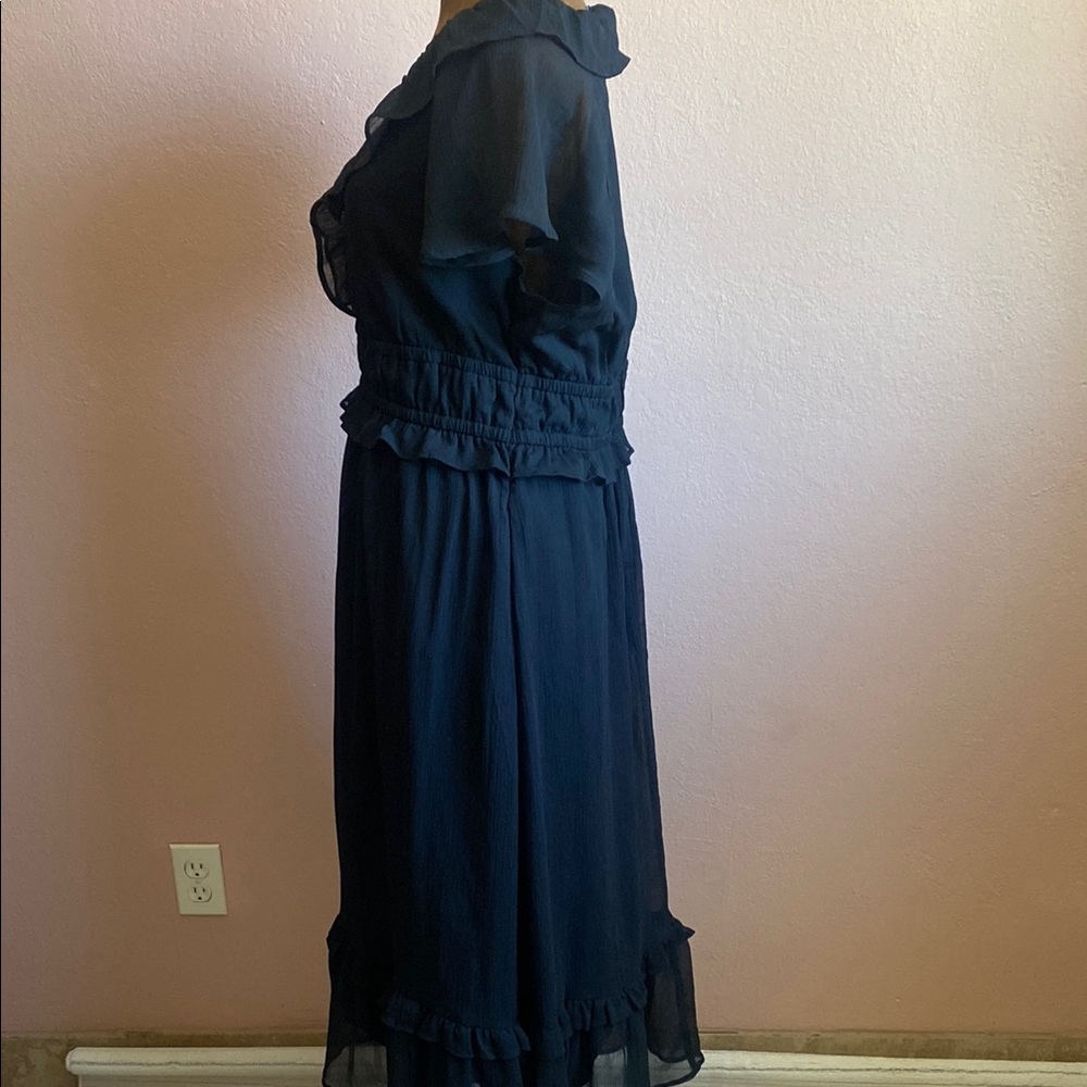 OLD NAVY Elegant Black Ruffle Dress - Picture 4 of 10